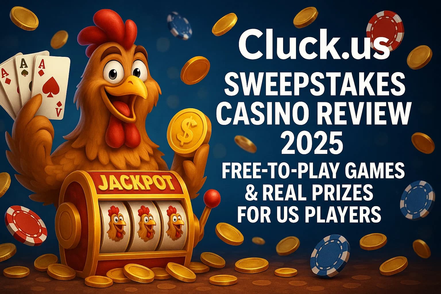 Cluck.us Sweepstakes Casino Review 2025: Free-to-Play Games & Real Prizes for US Players - featured image